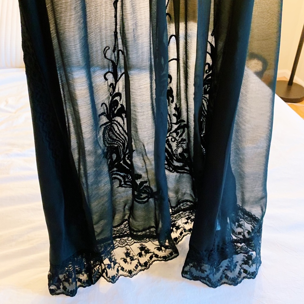 Anthropologie Back Sheer Dress